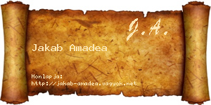 Jakab Amadea névjegykártya
